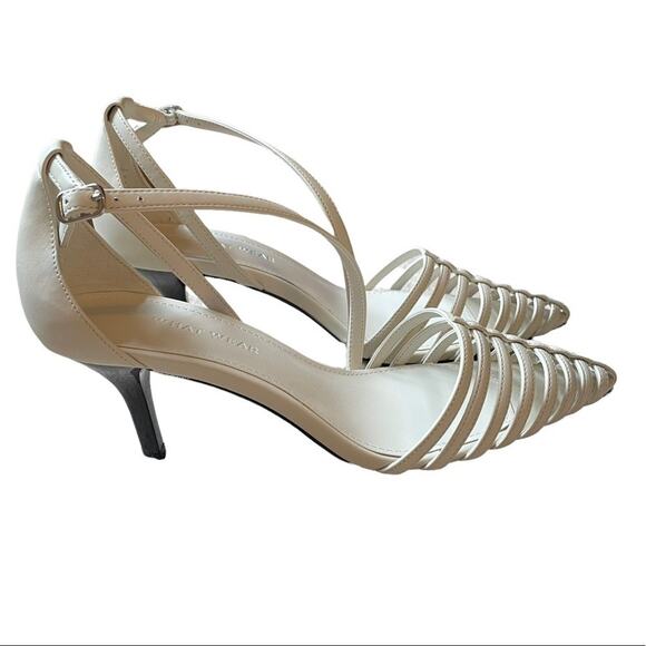 Who What Wear Kennedy Strappy Pump White Size 7 NWT - Picture 1 of 10